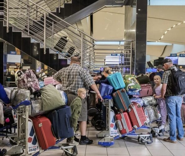 White South Africans Granted Refugee Status By Trump Leave For U.S. (photos))