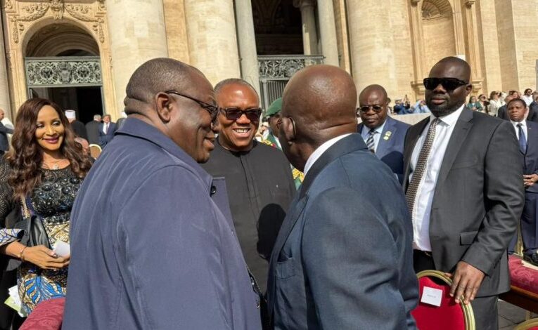 “I’m the Head of the Nigerian Delegation” – Tinubu Tells Peter Obi in Rome