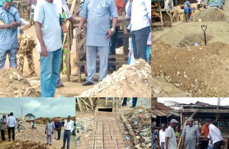 Ogbomoso North LG Chairman Inspects Ongoing Culvert Construction at Okelerin Junction