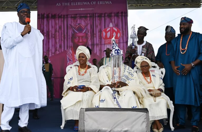 Eleruwa’s coronation: Makinde promises to complete Ido-Eruwa road in 11 months