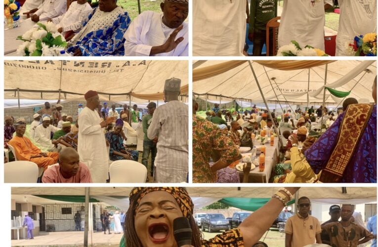 Mammoth Crowd as Oyo Deputy Governor Hosts Oke-Ogun Stakeholders, PDP Leaders