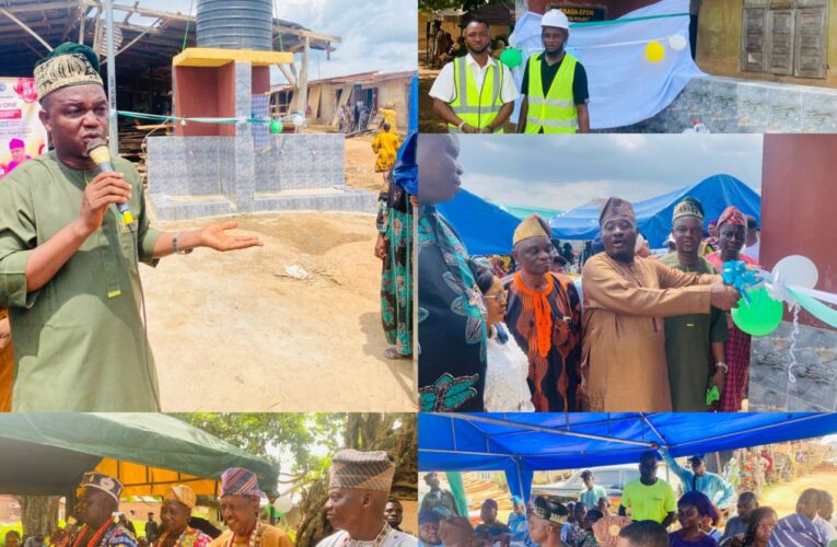 A Year in Office: Dr. Temitope GLORIOUS Commissions Borehole Water Projects in Gbada Efon, Sawmill Odeyale