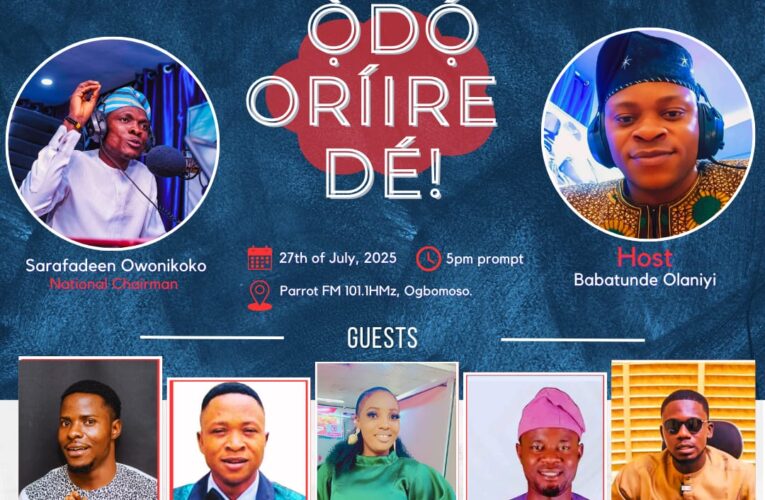 Oriire Youth Council Flags Off PVC Drive with Live Radio Interview on Parrot FM 101.1MHz, Seeks Strategic Stakeholder Synergy