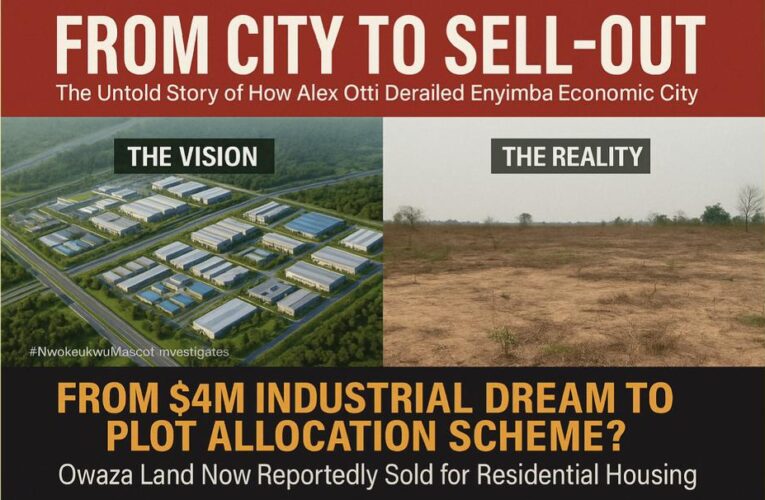 EXPOSED: How Gov. Otti Flawed Enyimba Economic City, Turned Owaza’s Industrial Dream into a Real Estate Venture | #NwokeukwuMascot (PHOTOS, VIDEO)