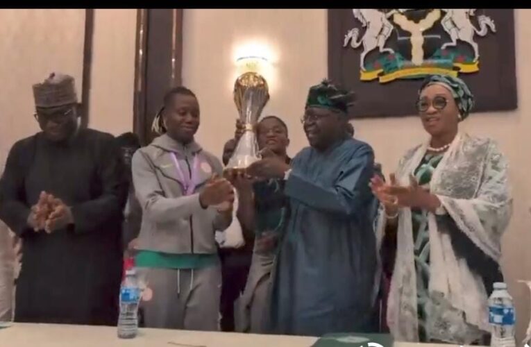 JUST-IN: Tinubu Confers National Honours On Super Falcons, Gives Them $100,000 Each
