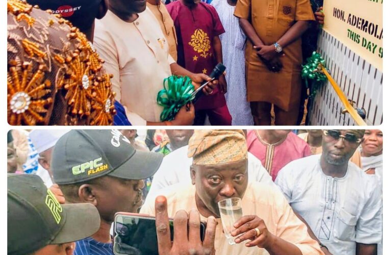 Olatunji is Makinde’s replica in Oluyole– Oyo Commissioner for LG, commissions motorized borehole projects
