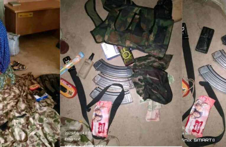 Troops Arrest Female Suspect With Military Uniform, Loaded Magazines In Katsina