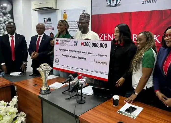 Zenith Bank Gifts D’Tigress ₦200 Million