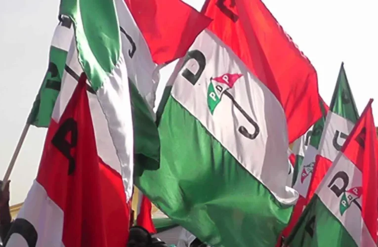 Turaki, PDP leaders storm police headquarters against Anyanwu, Wike, others