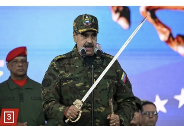 Venezuelan President Maduro Brandishes Sword Amid Rising Tensions With Trump