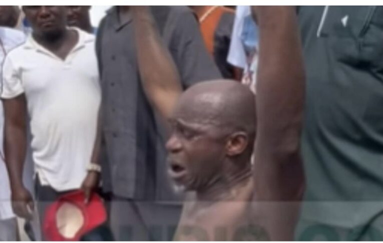 Obaseki Stripped, Taken To Palace Of Oba Bini, Knelt Down