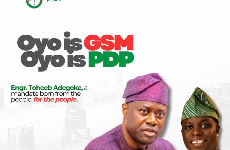 Oyo Is GSM, Oyo Is PDP: From Seyi Makinde’s Leadership to Engr. Toheeb Adegoke’s Rising Political Path