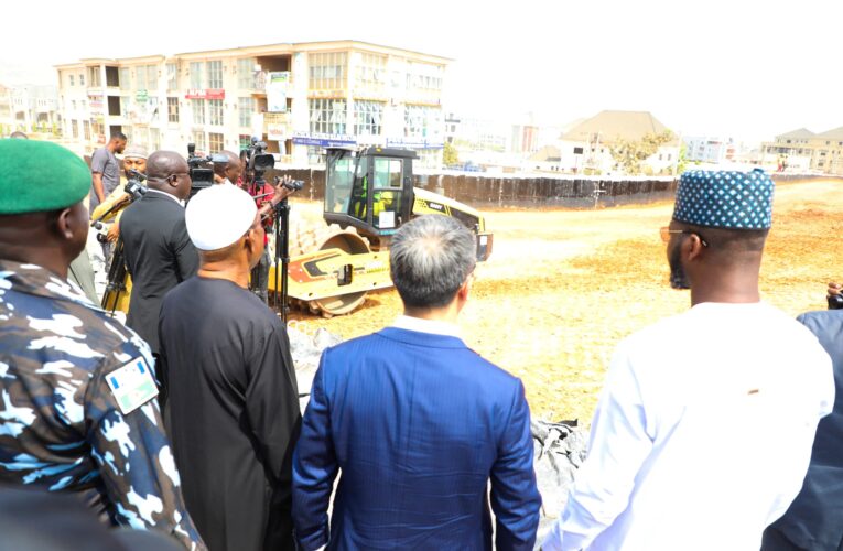 Wike inspects ongoing construction of Interchange Bridge and Road linking Maitama,  Gishiri,Jahi, Gwarinpa