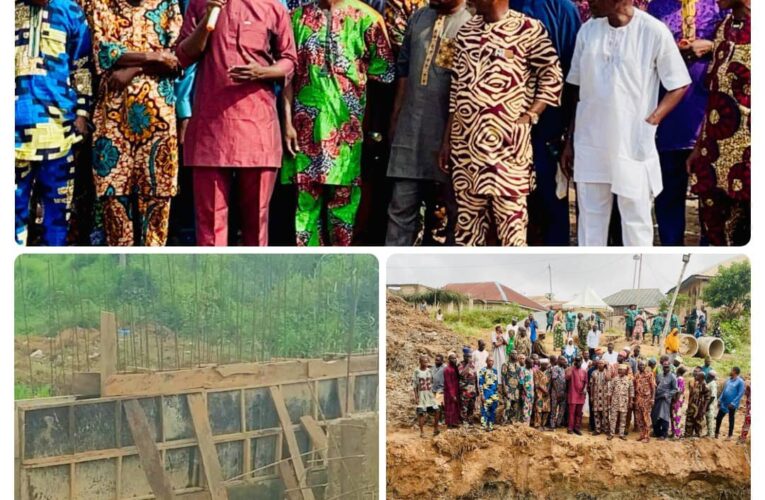 Communities excited as Olatunji flags off 16 meters culvert construction, two others in Oluyole LG