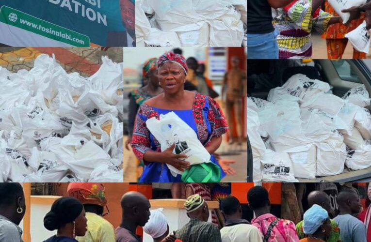 Hon. Tosin Alabi’s Heart of Gold: 1000 Egbeda Residents Benefit from Food Drive