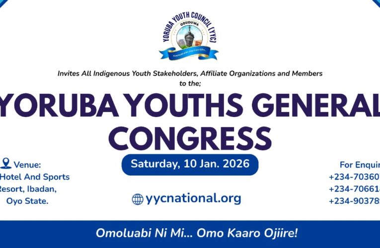 Yoruba Youth Council Fixes January 10, 2026 for General Congress, Sets to Unveil Digital Platforms; Extends Back-to-School Message