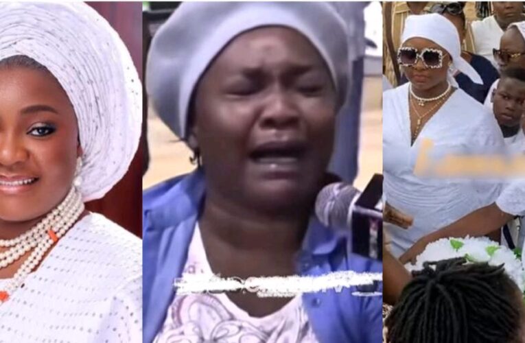 Omije Ojumi’s Children Discover Their Father At Her Funeral