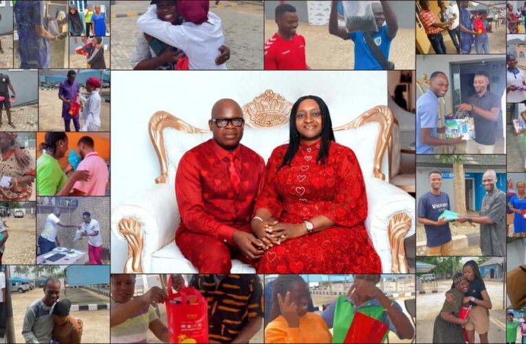 VALENTINE: Jubril Dotun Sanusi Preaches Love as Over 500 Ilaji Resort Staff Share Gifts in Grand Celebration