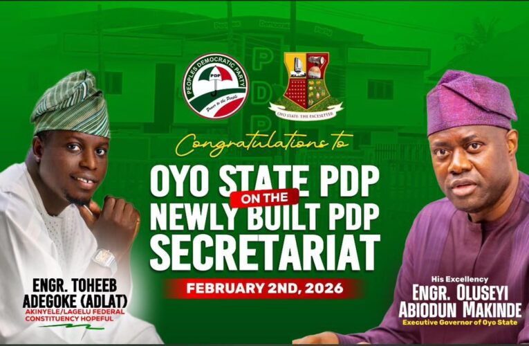 A House for the Party, Not Personal Camps: Makinde’s PDP Draws the Line in Oyo – Engr. Toheeb Adegoke Reacts