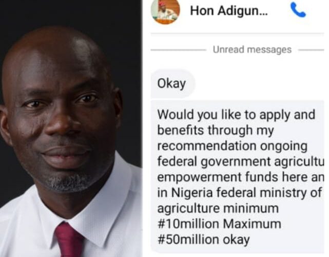 SCAM ALERT: Agboworin Disowns Fake Facebook Account Recommending Anyone For Empowerment Funds In Abuja