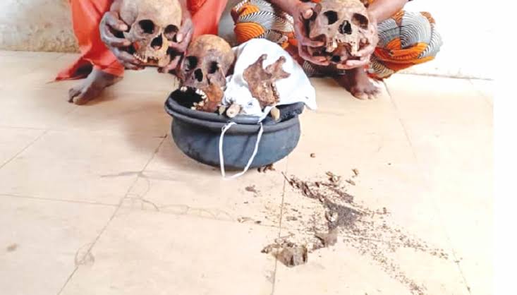 Man Caught With 4 Human Heads