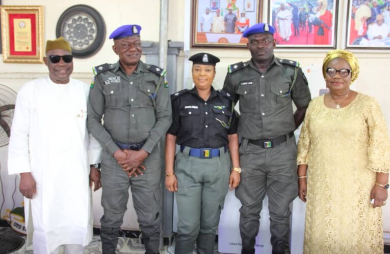 Excitement as Oyo Deputy Gov, Wife Decorate 3 Security Aides with New Rank