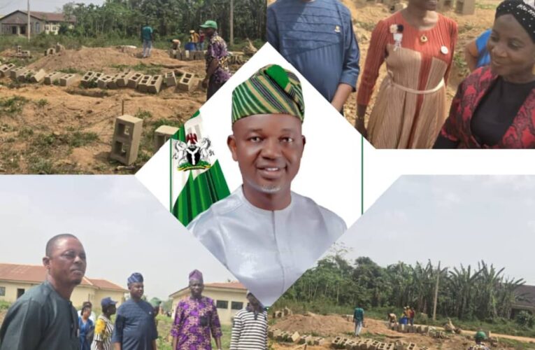 Ona Ara Chair, Dr. Temitope GLORIOUS Lays Foundation for NULGE House at LG Secretariat