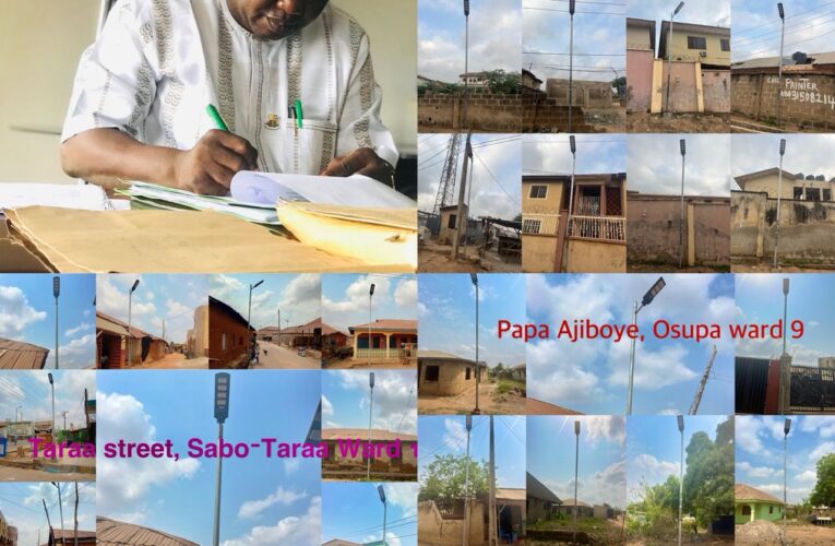 Ogbo North LG: Hon. George Ogunlade Installs Solar Street Lights Across Wards