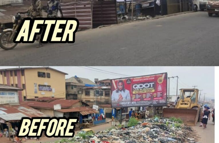 Weekly Reflections: Ona-Ara LG clears over 10-yr obstruction at Olorunsogo bridge entrance to Govt secretariat 