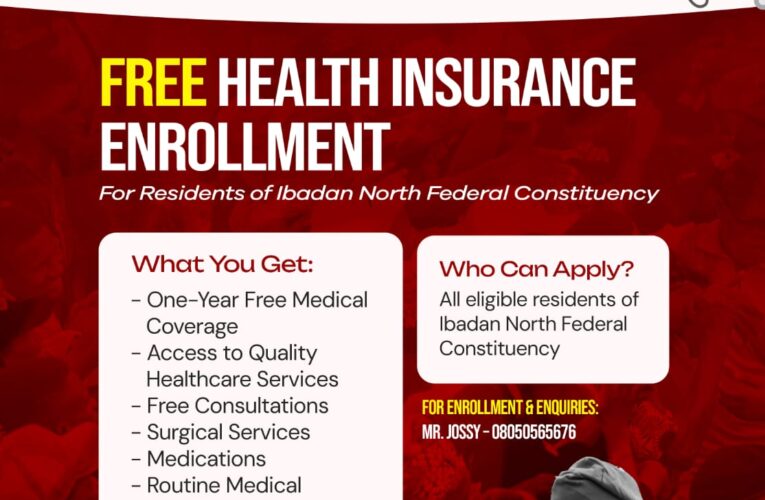 Oyekunle Rolls Out Free Health Insurance for Vulnerable Ibadan North Residents