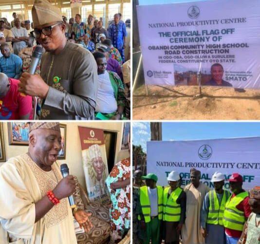 Ogooluwa/Surulere Fed. Lawmaker, SMATO Flags Off Another Road Construction in Odo Oba, Ward 8, Ogo Oluwa LG 