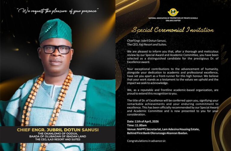 Private School Owners Set to Confer “Doctor of Excellence” Award on Jubril Dotun Sanusi