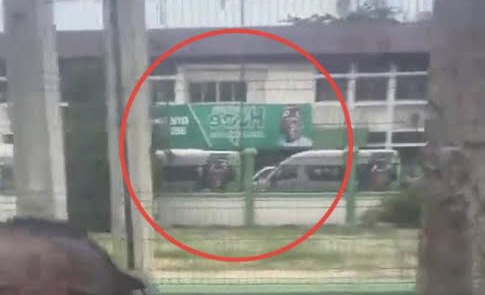 Outrage as Tinubu Campaign Vehicle Spotted Inside Rivers INEC Office