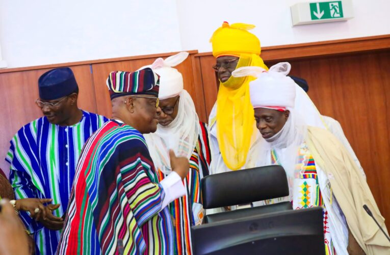 FCT Traditional Rulers Hails President Tinubu’s Developmental Strides, Confers Wike With “Light of Abuja” Chieftaincy Title