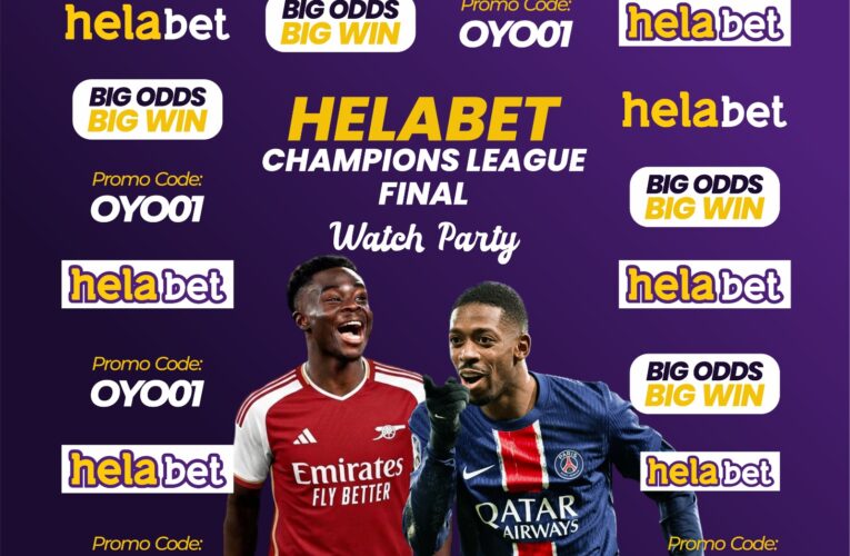 Arsenal vs PSG: Helabet Stages Champions League Final Viewing at House 25, Bodija