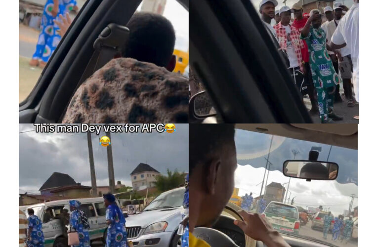 APC Supporters Confronted By Angry Driver In Viral Video Over Hardship (Photos/Video) 