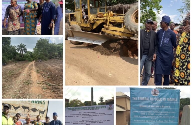 Hon. Ojo Sunday Makanjuola (SMATO) Flags Off Rural Road Projects Across Ogo-Oluwa/Surulere Federal Constituency