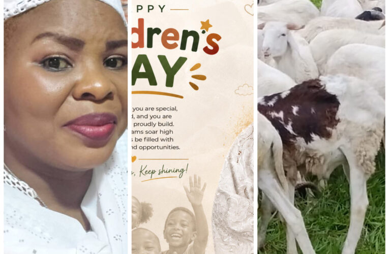 Oyo Lawmaker, Bisi Oluranti Greets Muslims on Eid-el-Kabir, Celebrates Children’s Day with Pupils