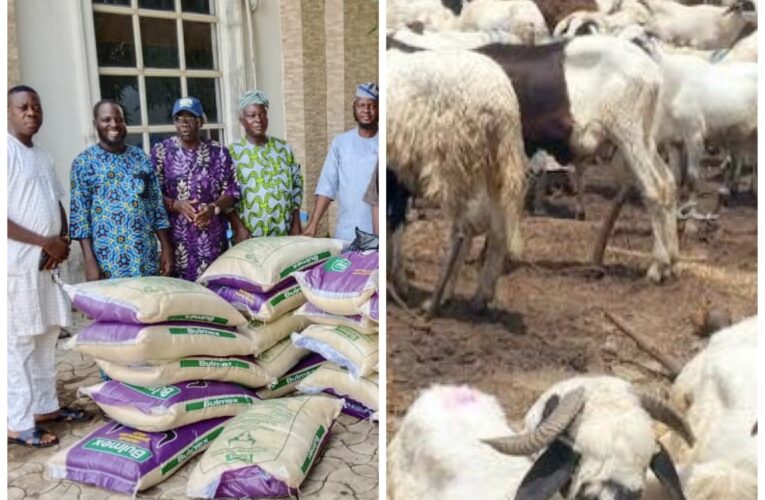 Sallah: Open Salawu Donates Cash, Food Items To Ogbomoso LGAs, Distributes Rams Across Oyo