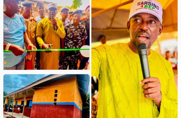 Olatunji commissions Oluyole’s Nigerian Forest Security Post barely a week after NUT CICS Housing Estate