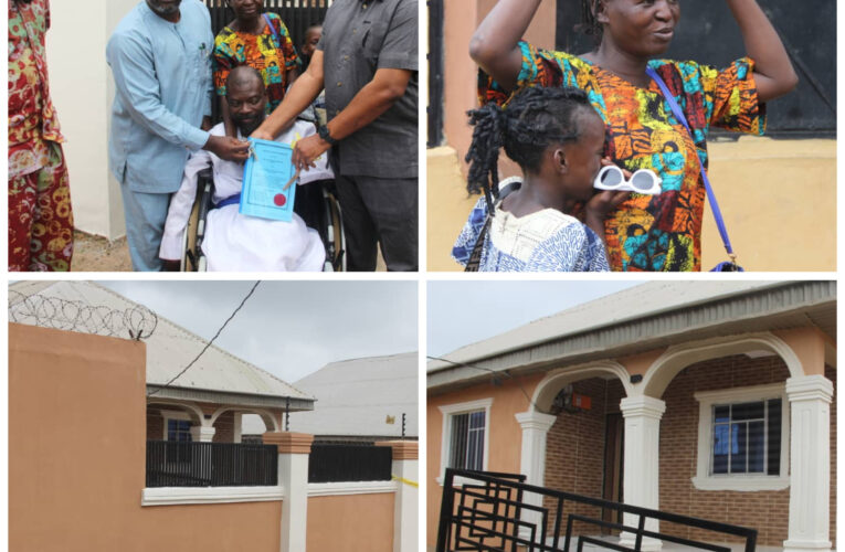 Makinde Fulfills Promise, Hands Over House Key, Wheelchair to Oluwadaisi Chesire in Moniya