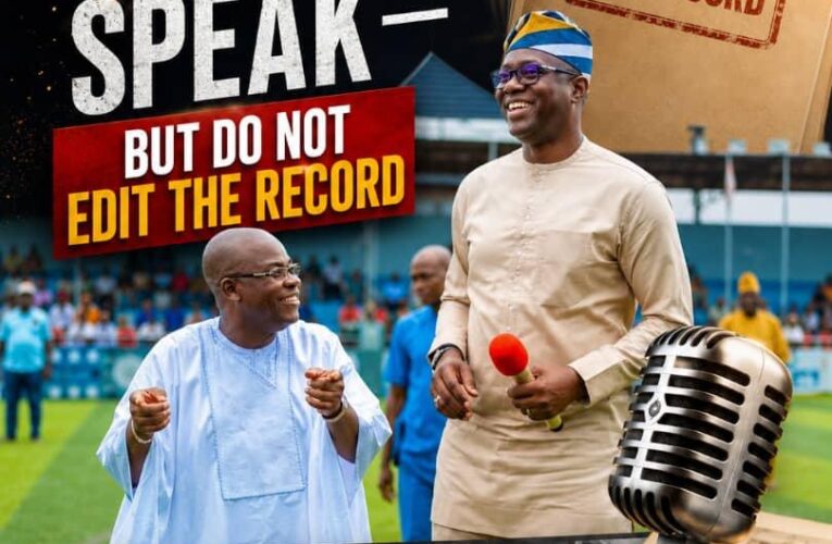 Let The Record Speak, But Do Not Edit The Record || By Dr. Peter Akande
