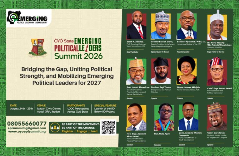Registration Portal Now Open for Òyó State Emerging Political Leaders Summit 2026
