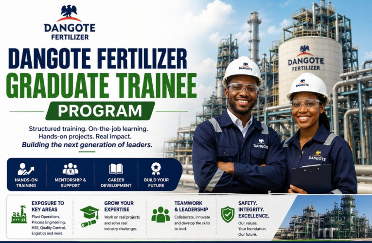 APPLY: Dangote Fertilizer Graduate Trainee Program