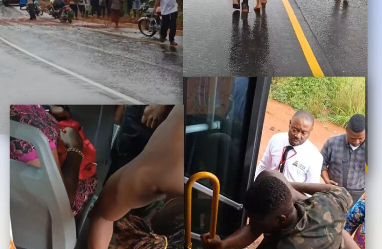 Nigerians Rush to Aid Injured Soldiers After Military Truck Crash on Ohafia Road