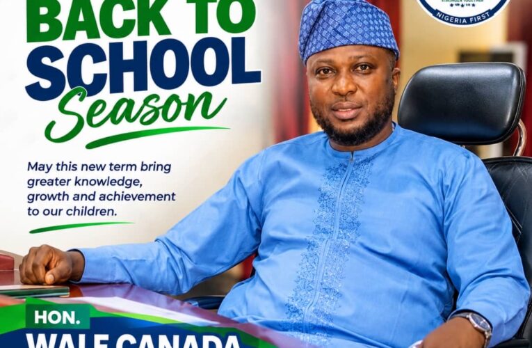School Resumption: Wale Canada Welcomes Students, Hails Teachers, Parents in Saki-East/Atisbo