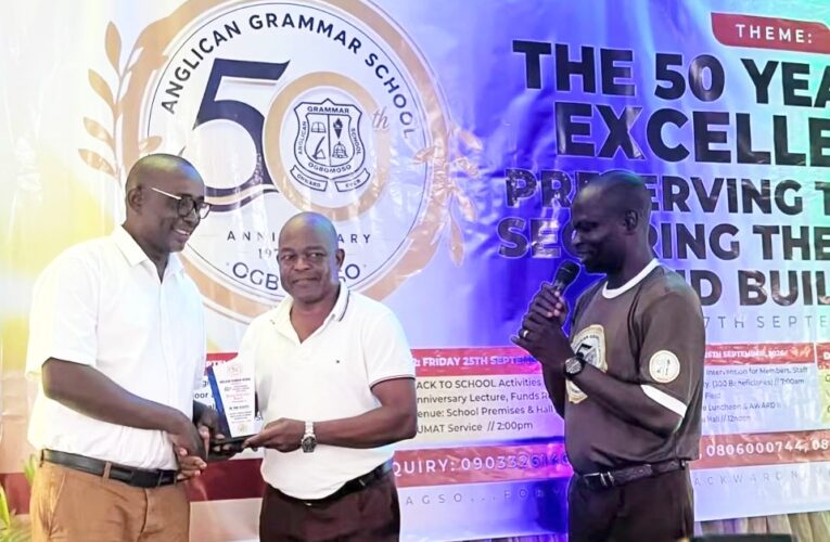 AGSO@50: Remi Oladoye Bags Alumnus Award, Dedicates Honour to Late Mother, Teachers