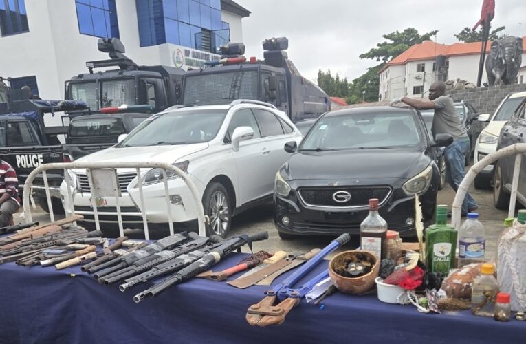 Police Arrest 32 Suspects, Recover 43 Vehicles, 10 Firearms
