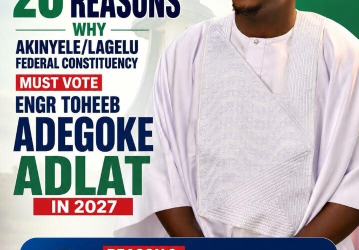 Engr. Toheeb Adegoke ADLAT: The Case for Quality Representation in Akinyele/Lagelu