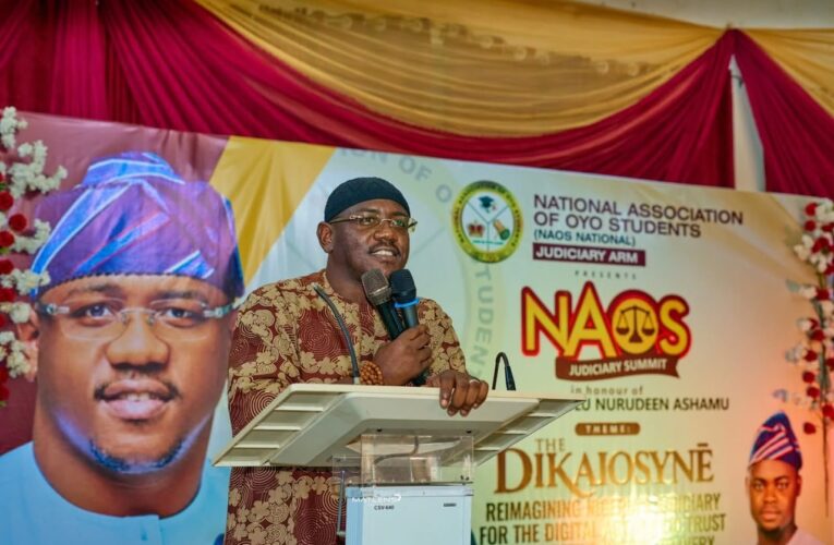 NAOS Honours Ashamu At National Judiciary Summit, Advocates Digital Transformation